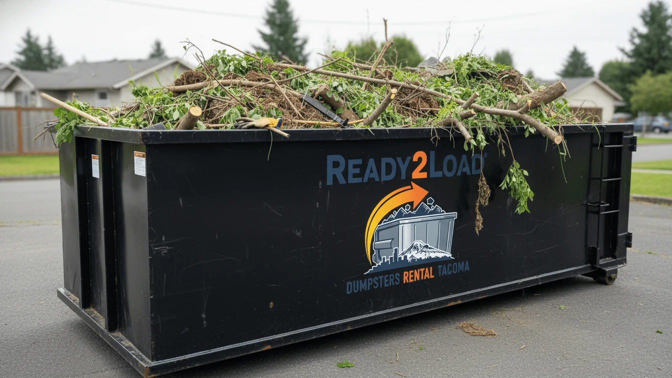 ready2load dumpsters yard waste dumpster